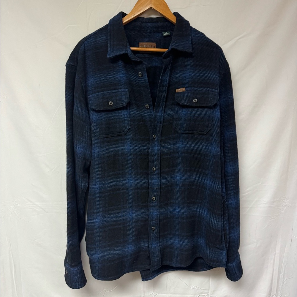 Orvis Navy and Black Plaid Jacket